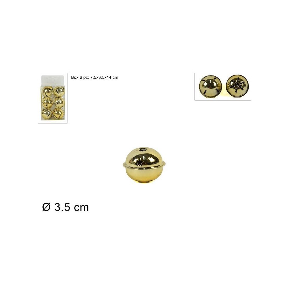 CAMPANELLINI 3.5CM 6PZ ORO